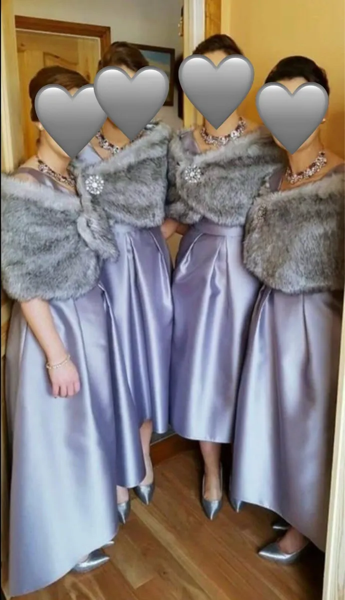 Alfred Sung Bridesmaid Dresses & Fur - Image 4