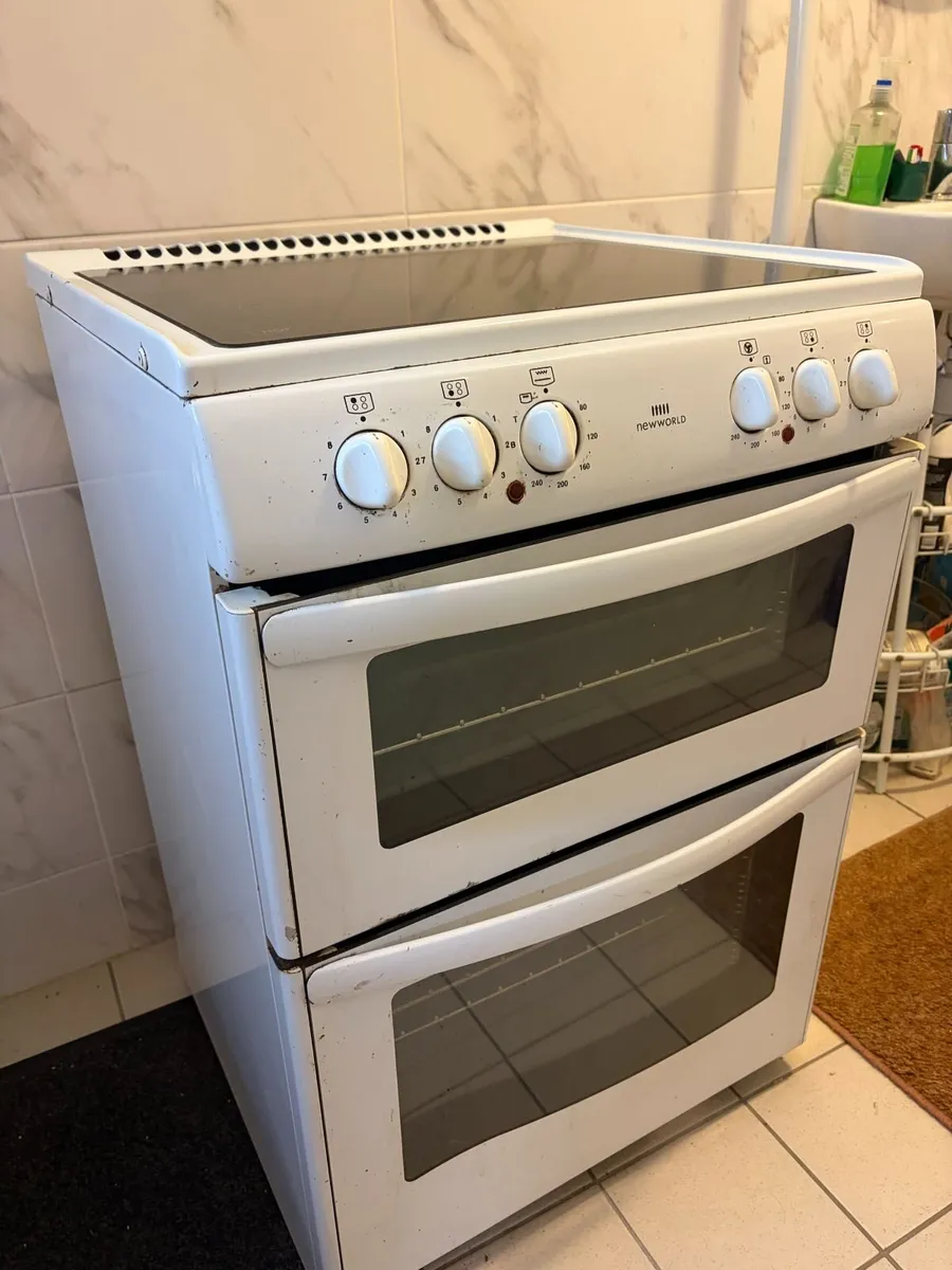 New World 60cm Electric Cooker – Double Oven & Hob - Image 1
