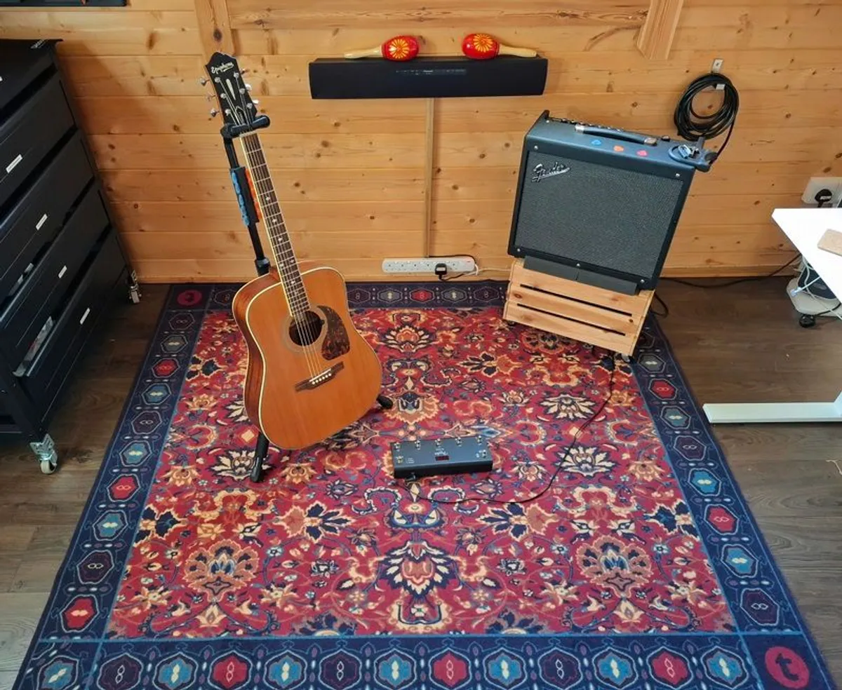 Persian Style Guitar/Drum/Music Room Rug - Image 1