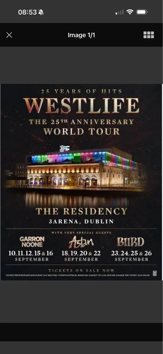 Westlife tickets