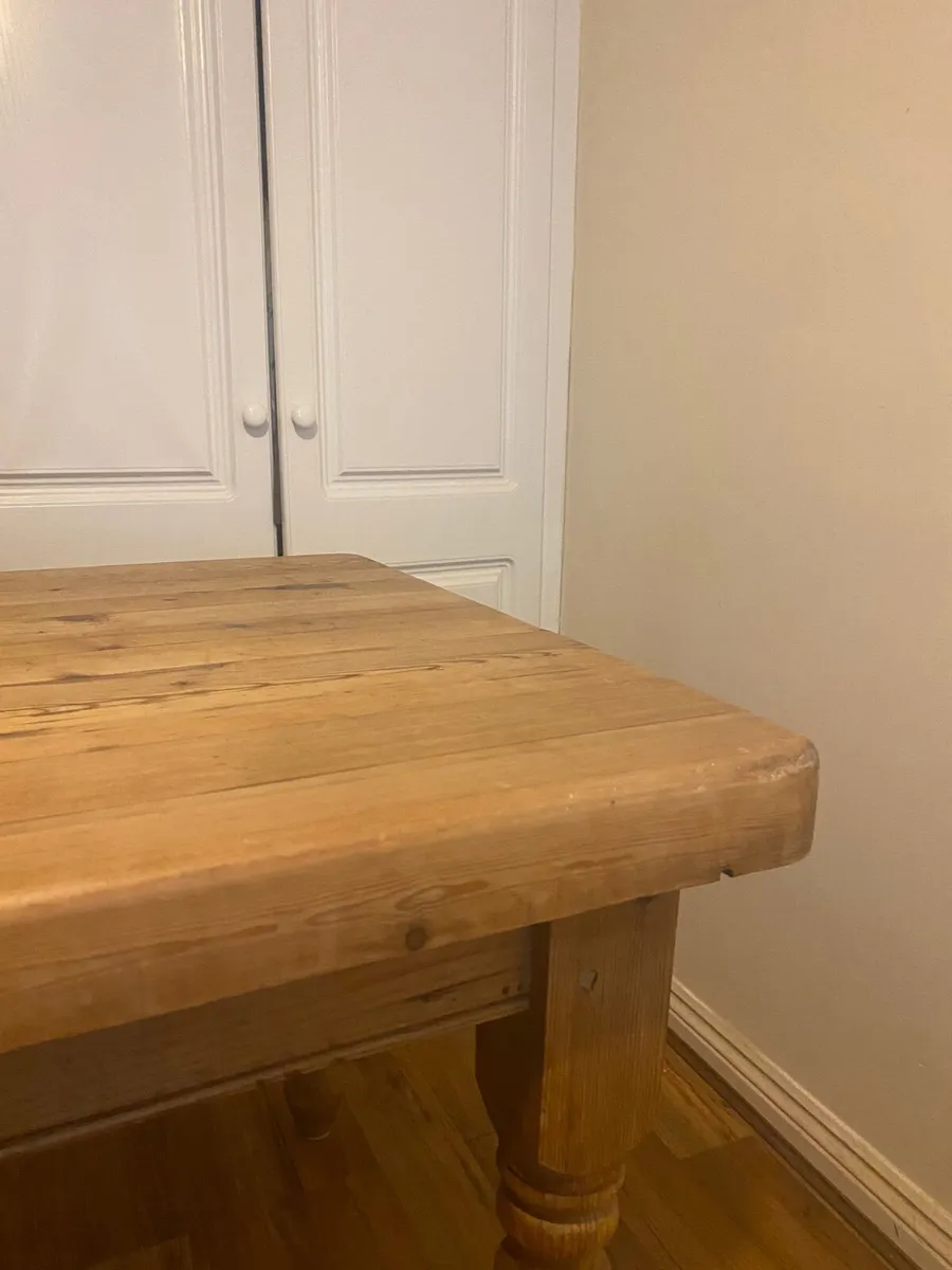Butcher Block Kitchen table - Image 4