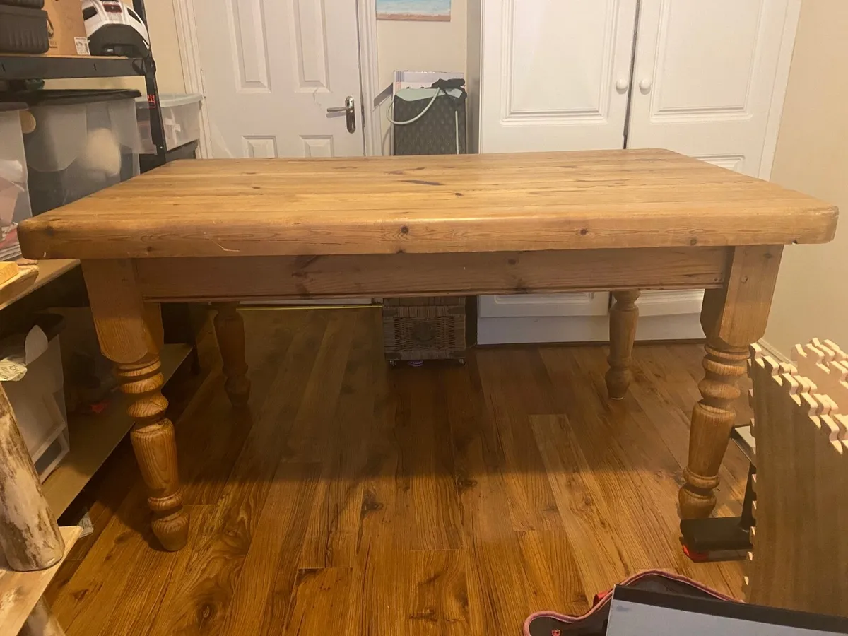Butcher Block Kitchen table - Image 2