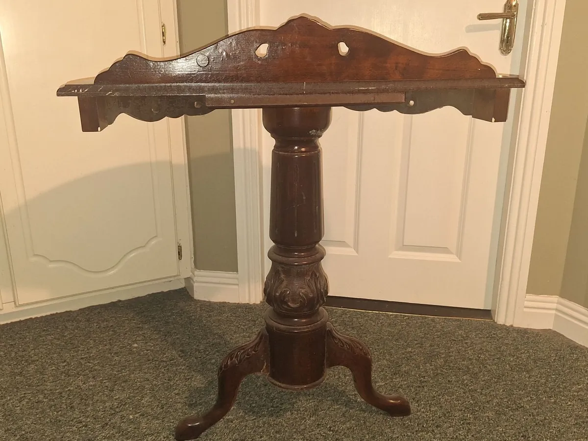 Mahogany Half Moon Table - Image 1