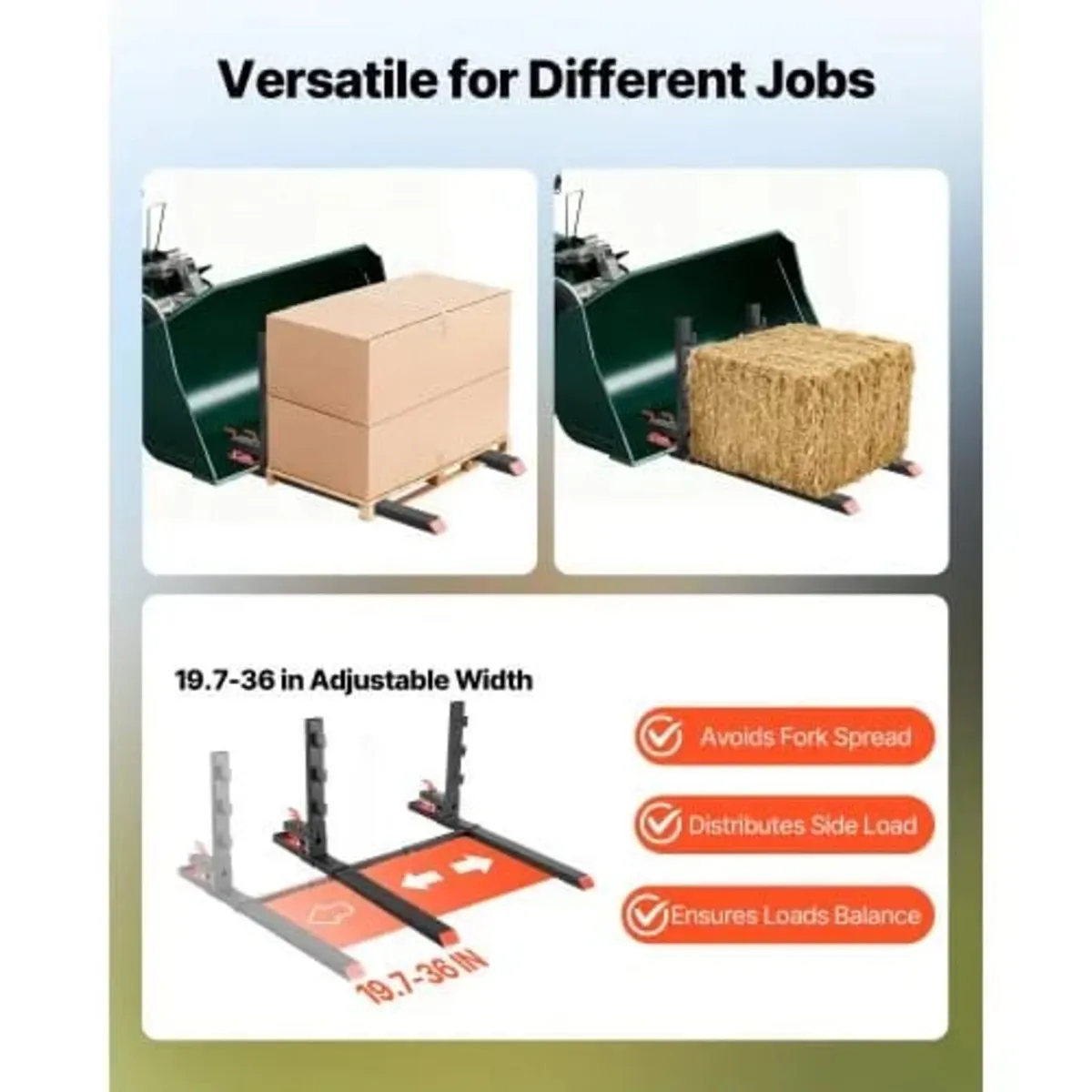 Pallet Forks, 1814 kg Clamp on Pallet Forks, 149 c - Image 2