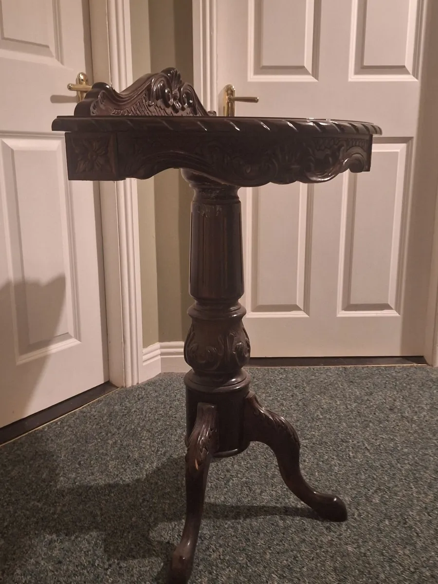 Mahogany Half Moon Table - Image 3