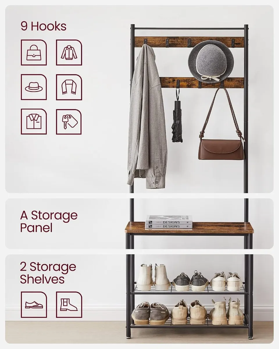 Industrial style wardrobe & shoe rack - FREE P&P - Image 2