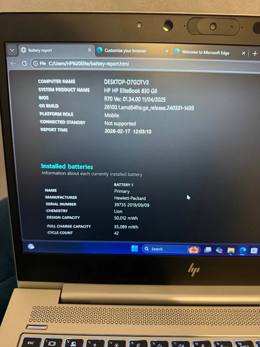 HP EliteBook 830 G6 Laptop i7/16GB/512SSD/FHD - Image 4