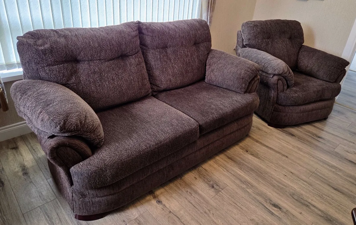 3 seater Sofa and armchair - Image 1