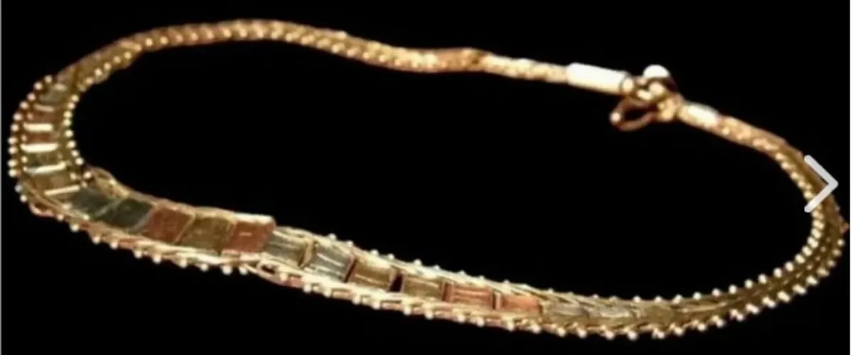 Vintage 9ct Gold Tri-Colour Bracelet - Image 3
