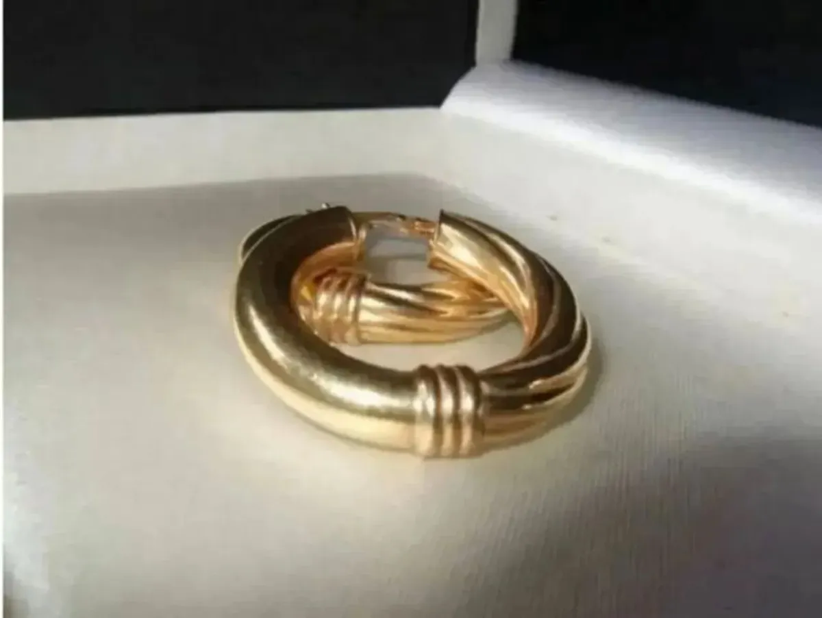 Vintage Hallmarked 9ct Gold Hoops - Image 2