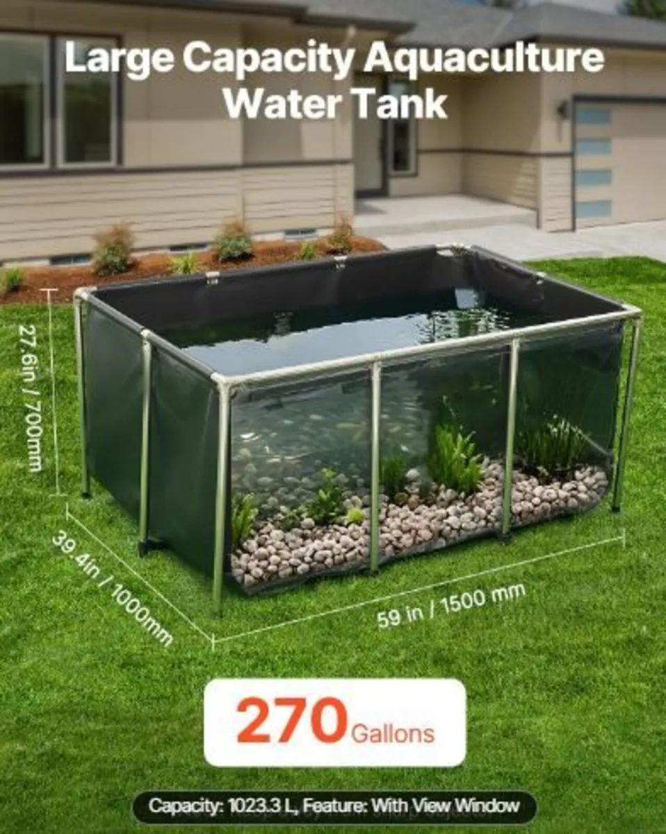 Canvas Fish Pond, 270 Gal Above Ground - Image 2