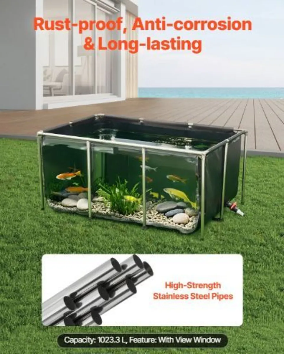 Canvas Fish Pond, 270 Gal Above Ground - Image 4