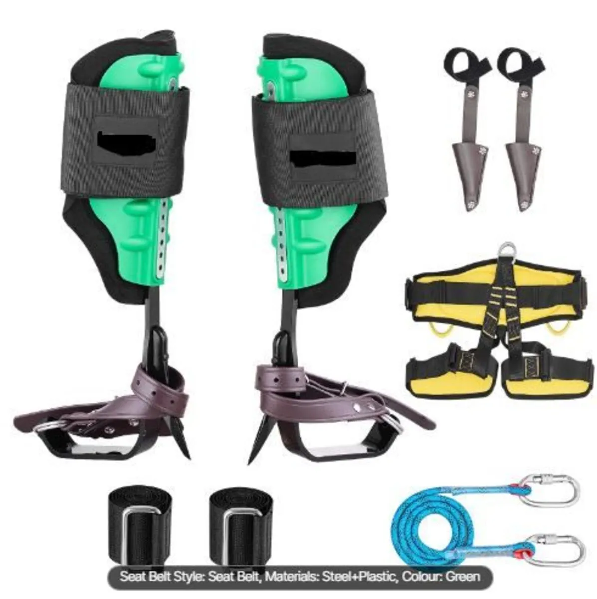 Tree Climbing Spikes Set, Height-Adjustable - Image 1