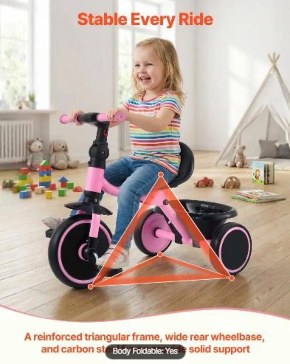 Toddler Tricycle for 2-5 Year Old - Image 1
