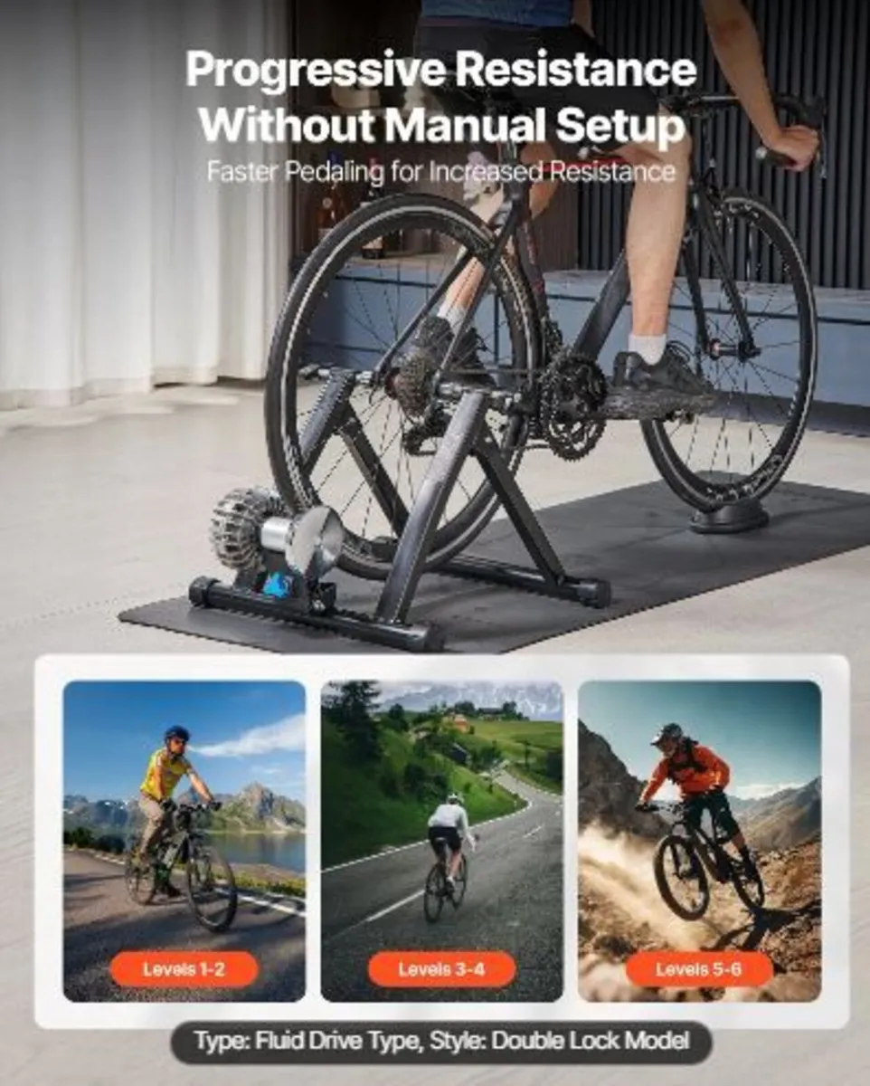 Bike Trainer, 660.4-736.6 mm & 700C Wheels - Image 2