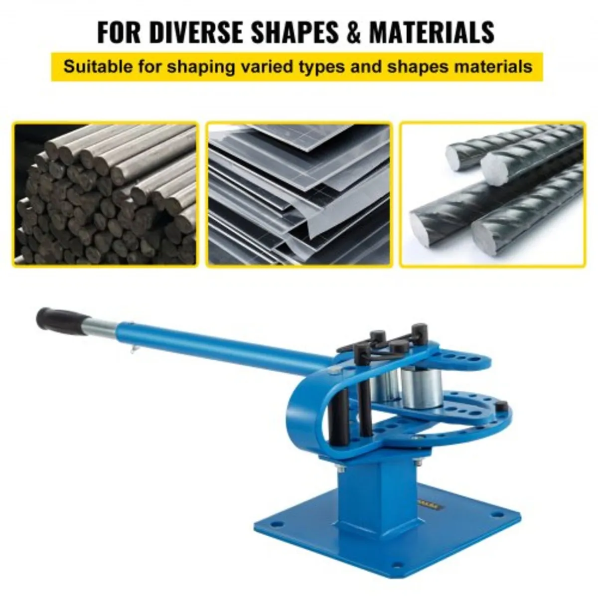 YP-9 Manual Bender, Soild Round Square Bar Metal B - Image 4