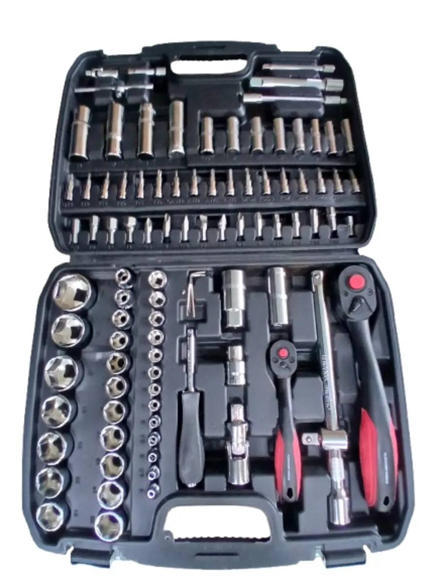 🔧 103-Piece Professional Socket Set – 1/4" & 1/2" - Image 1