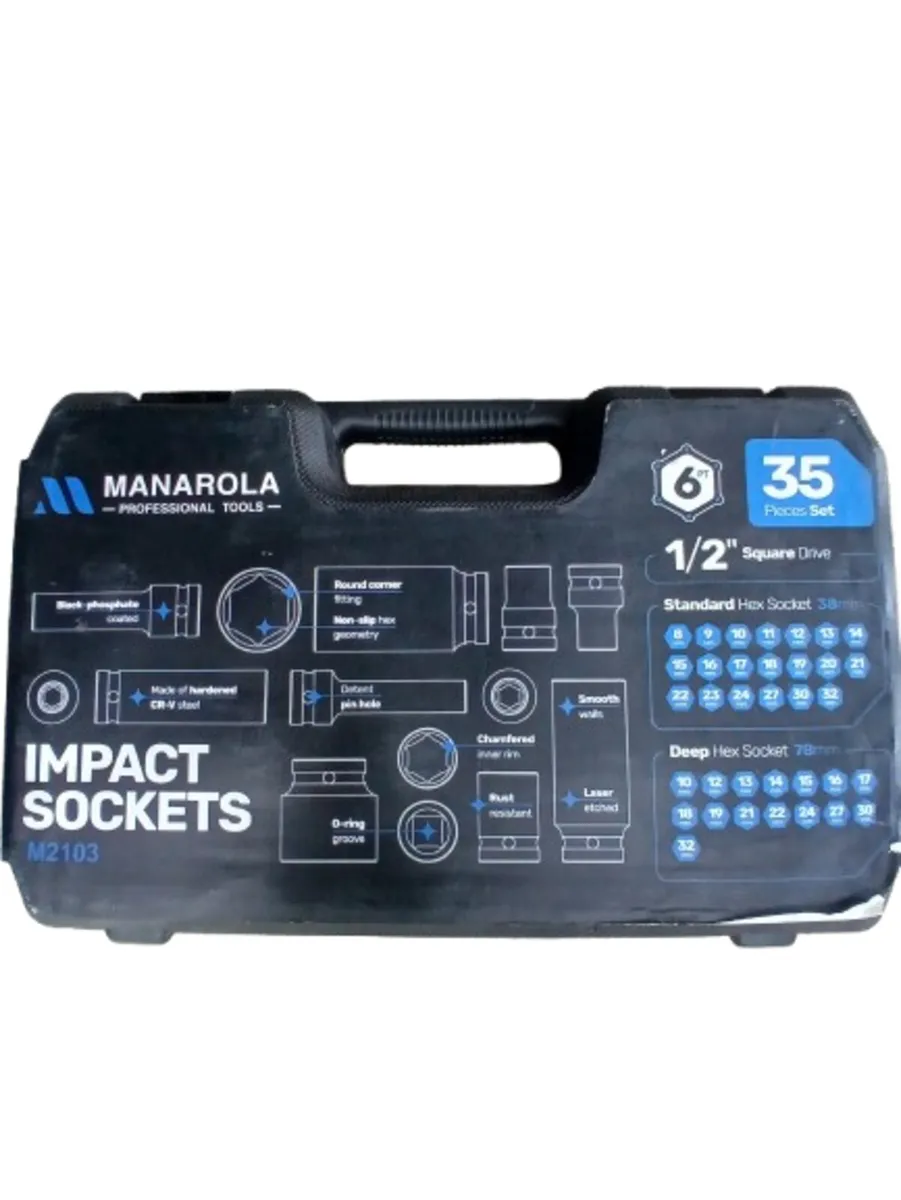 35-PIECE 1/2" IMPACT SOCKET SET - Image 2