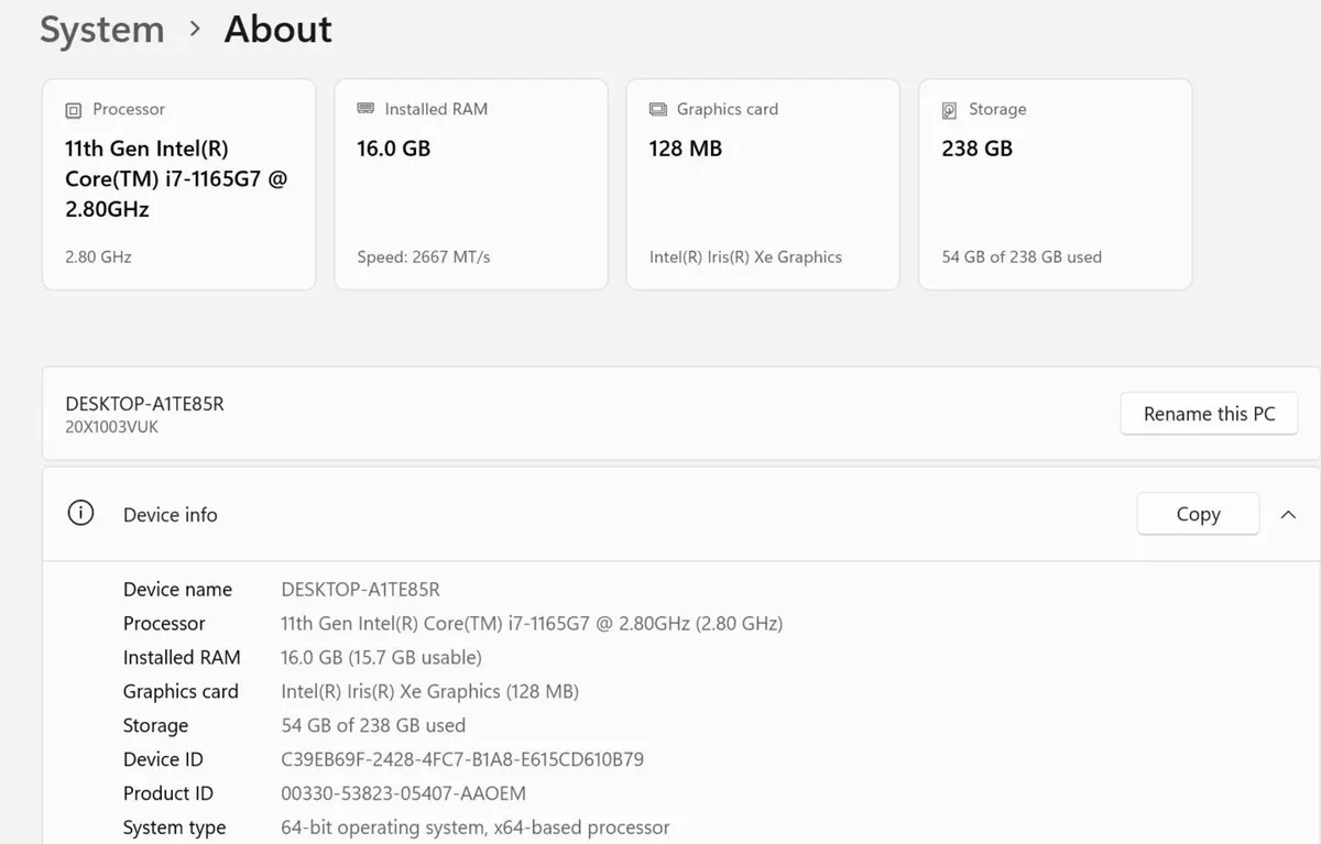 Lenovo ThinkPad L14 Laptop | i7 (11th gen) | 16GB - Image 3