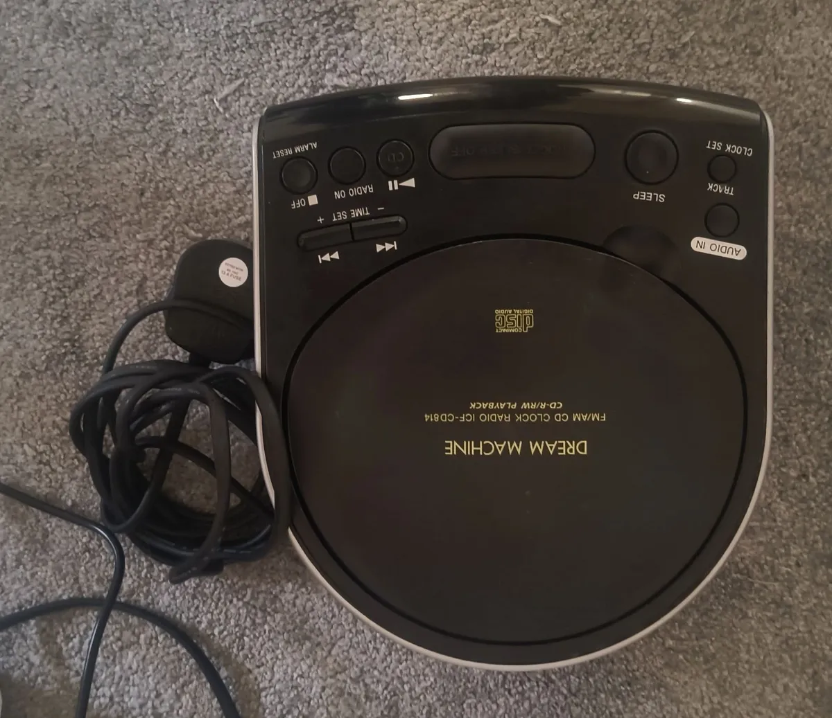 Sony Dual Alarm LED Clock FM/AM Radio CD Player - Image 3