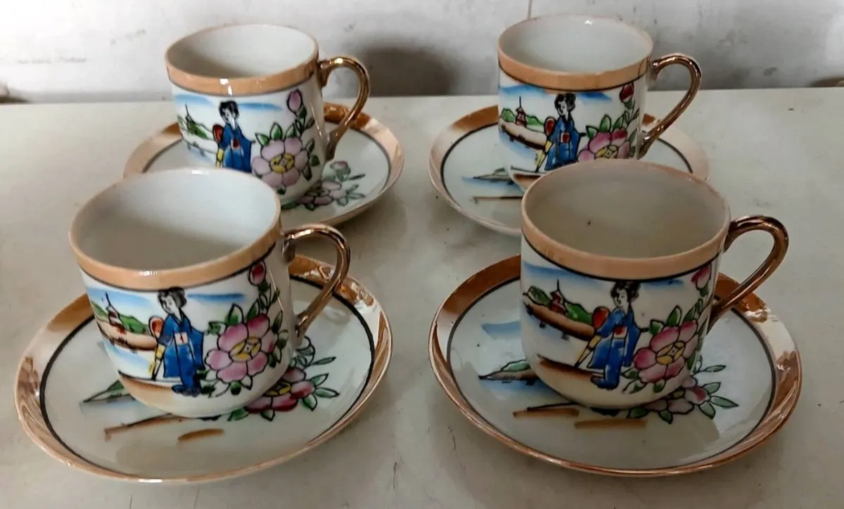 Vintage Japanese Coffee Expresso Set - Image 2