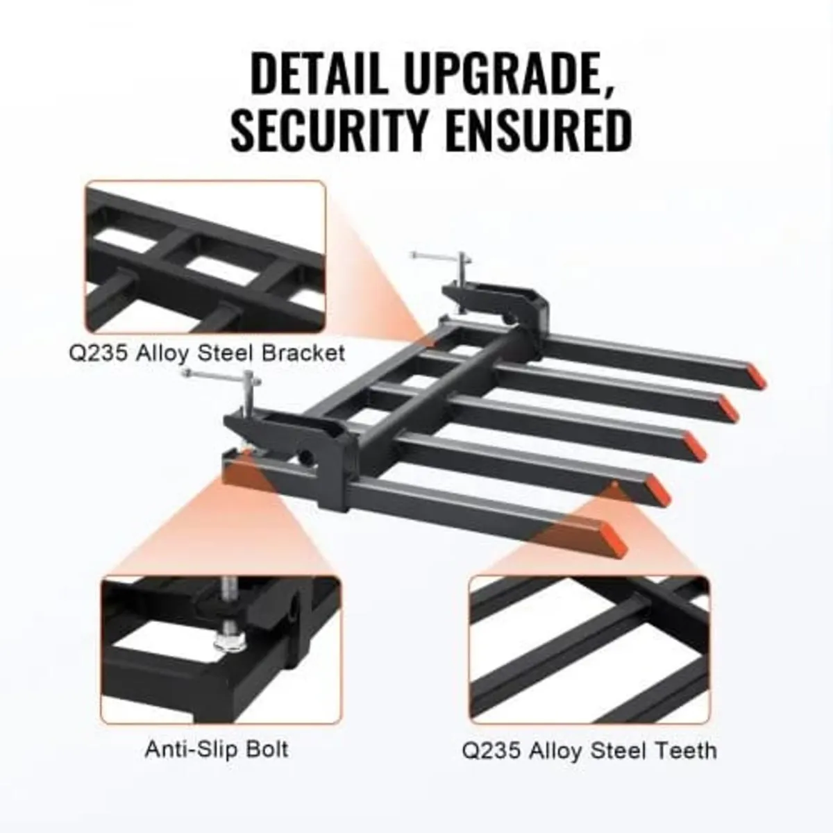 Clamp on Debris Forks to 48" Bucket, 2600 lbs Capa - Image 4