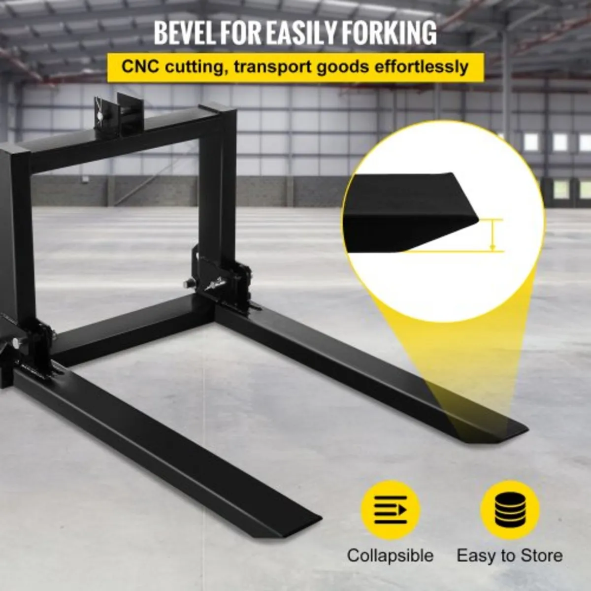 3 Point Hitch Pallet Fork 907.2 kg, Fork Attachmen - Image 3