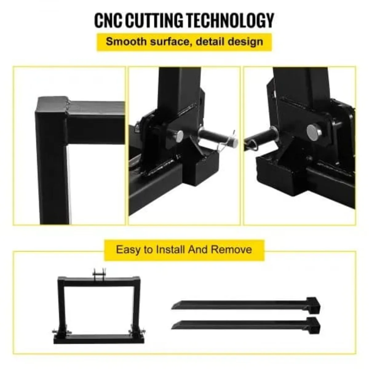 3 Point Hitch Pallet Fork 907.2 kg, Fork Attachmen - Image 4