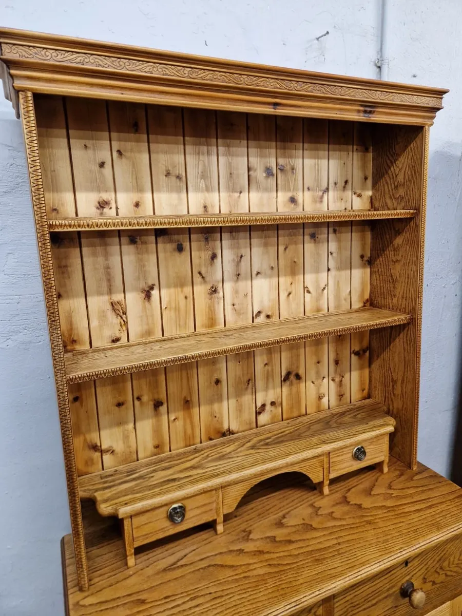 Early 1900s oak kitchen dresser - Image 3