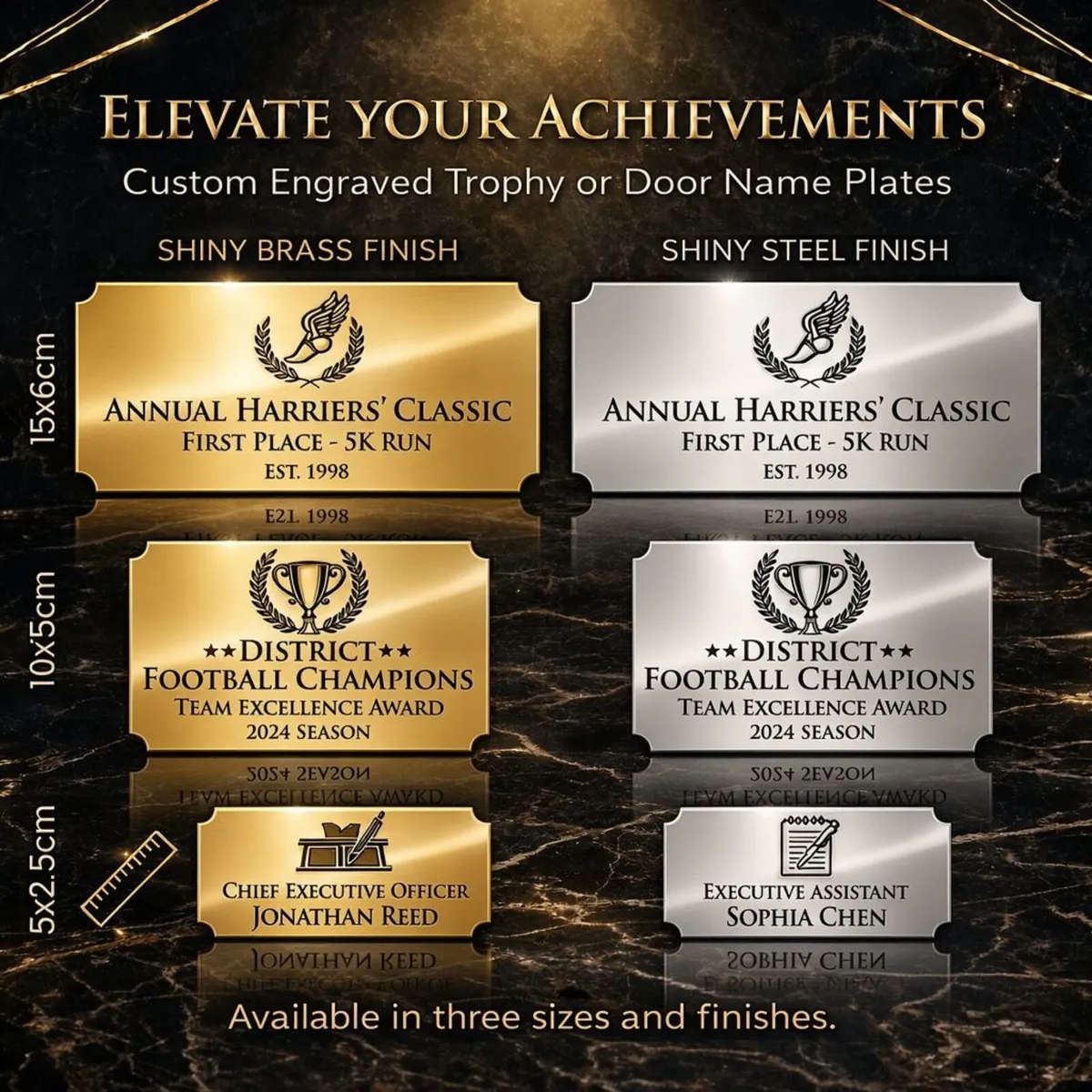 Personally laser engraved name plates - Image 2