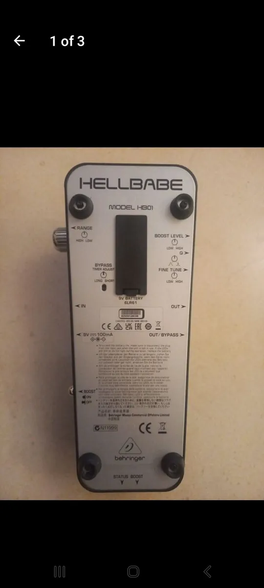 Behringer HB01 Hell Babe Wah - Image 1