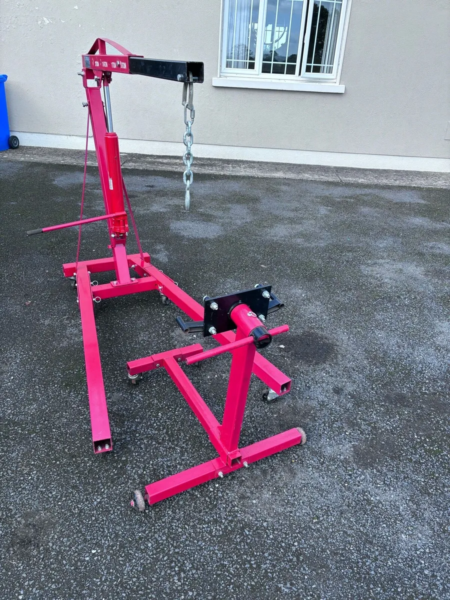 Heavy duty Engine crane hoist with stand - Image 3