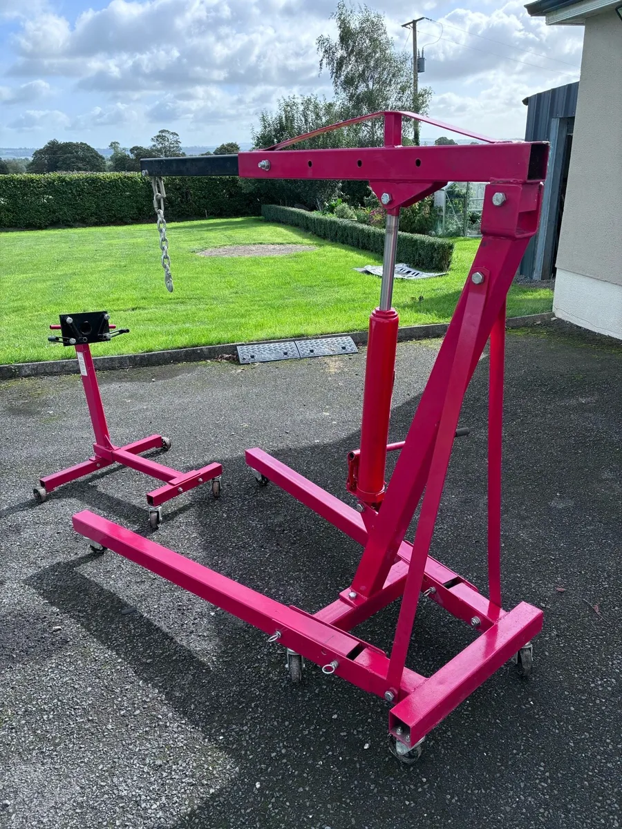 Heavy duty Engine crane hoist with stand - Image 1
