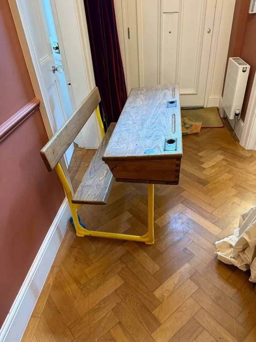 vintage school desk - Image 2