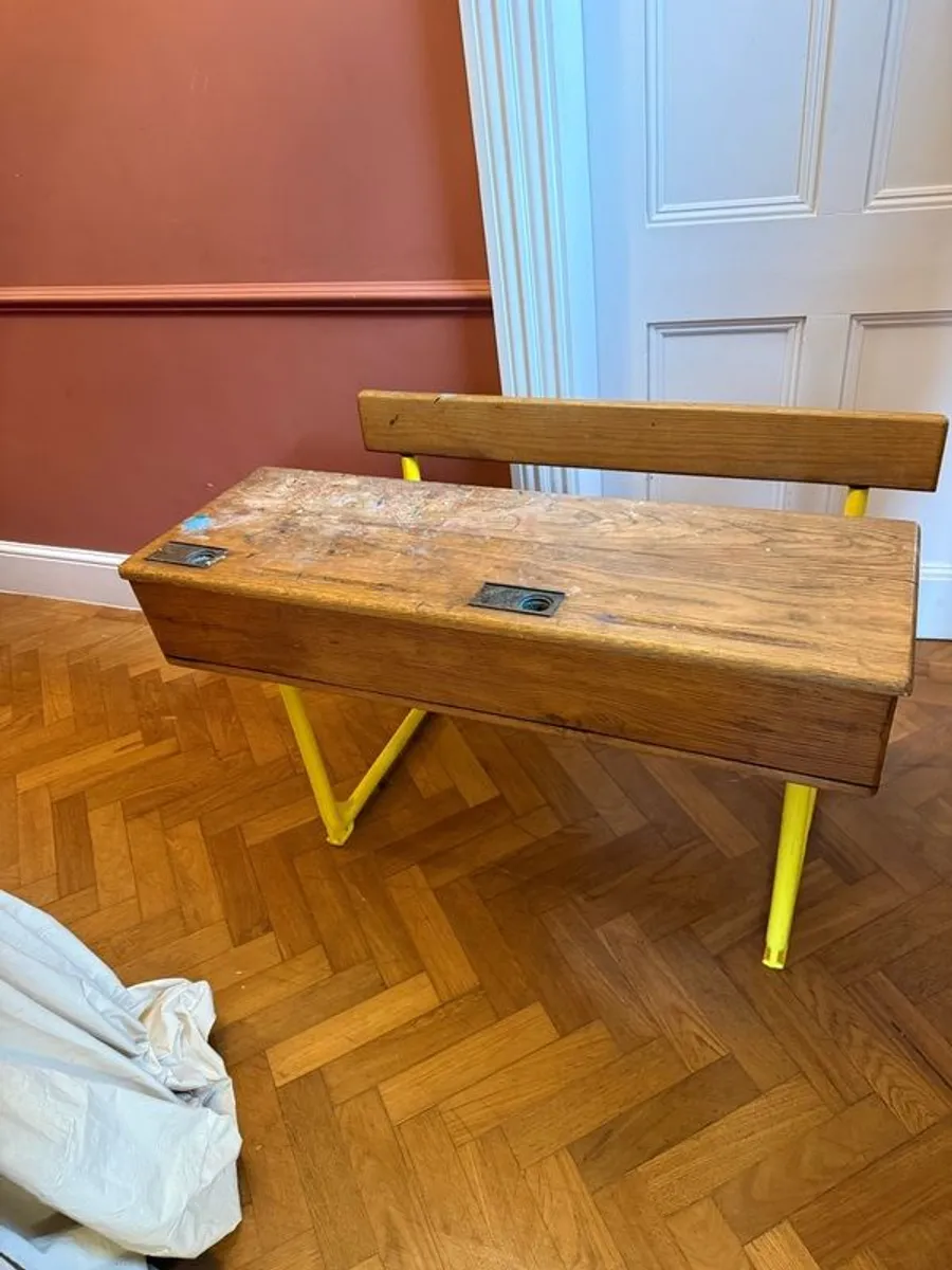vintage school desk - Image 3