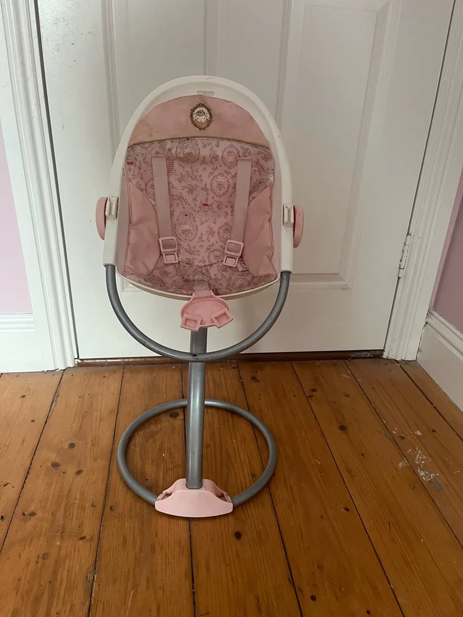 Doll, double buggy , rocker and high chair - Image 1
