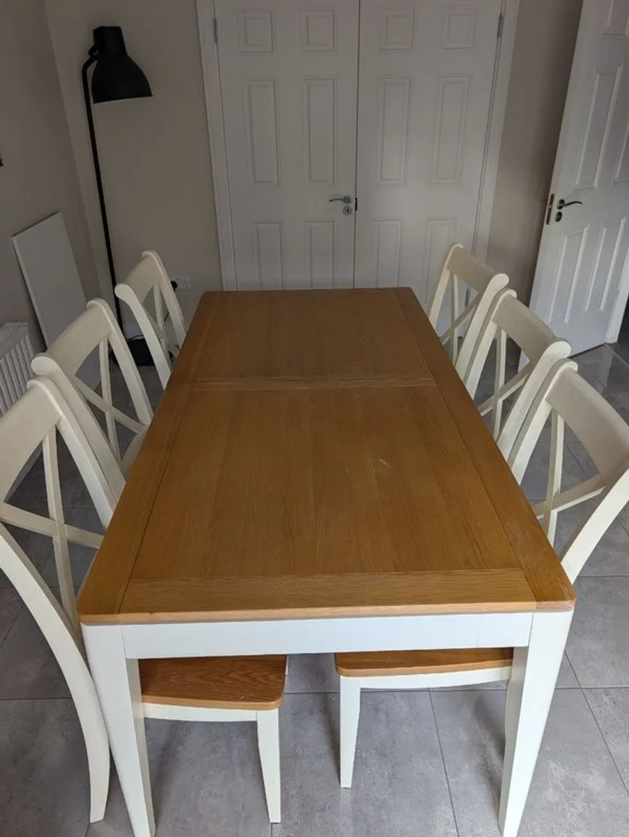 Solid Wood Table & Chairs - Image 1