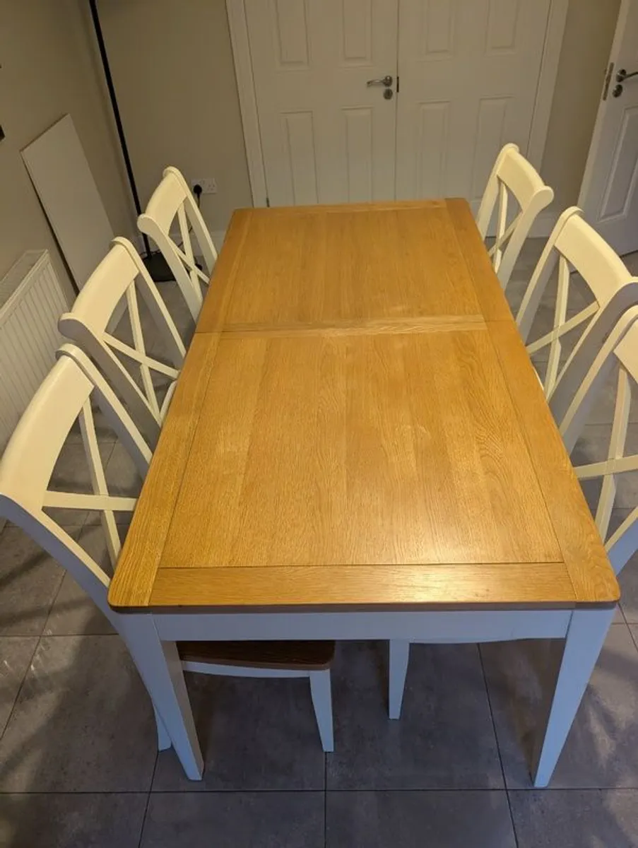 Solid Wood Table & Chairs - Image 2