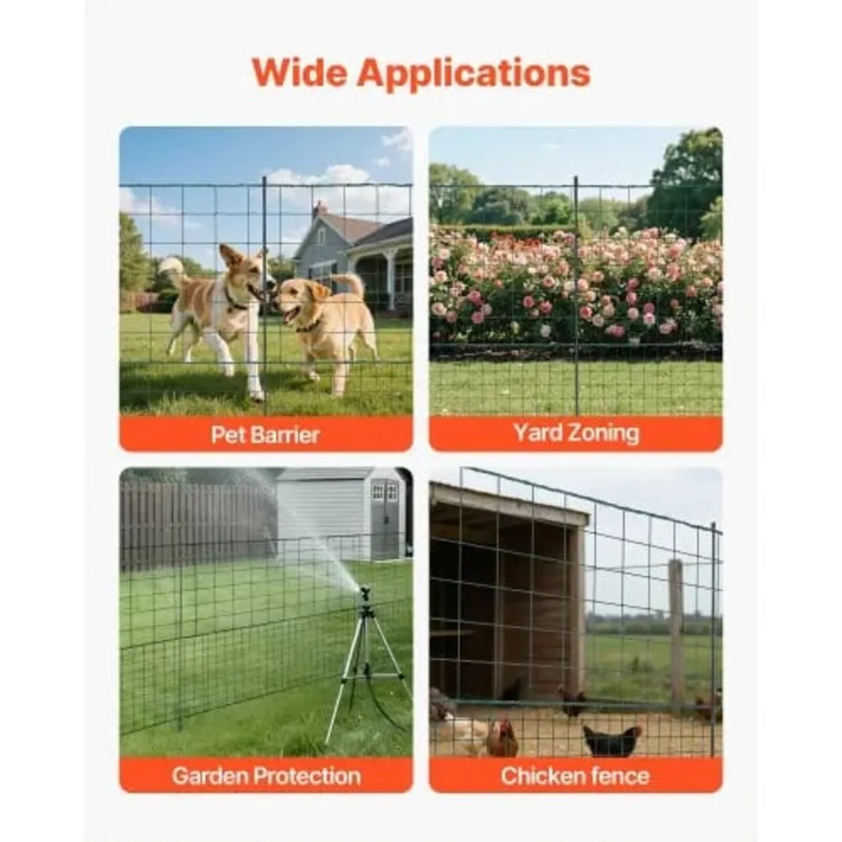 Temporary Fence with Posts, 1.05 x 50m Plastic Mes - Image 2