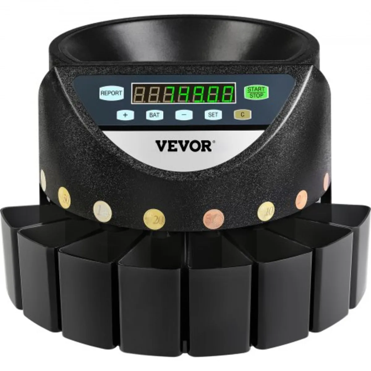 Euro Coin Counter Sorter 500-1000 Coins Electronic - Image 1