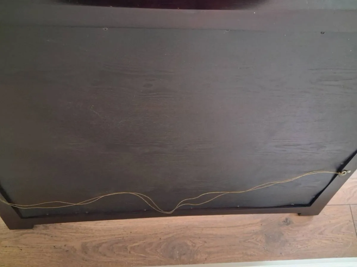 Black wooden frame mirror - Image 4