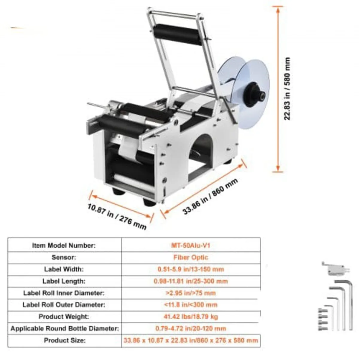 Semi-Automatic Round Labeling Machine, 20-50pcs/mi - Image 3
