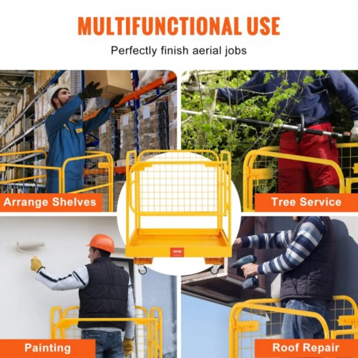 Forklift Safety Cage, 544.3 kg Load Capacity, 91.4 - Image 4