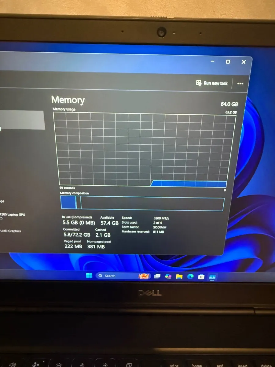 Dell Precision 7560 Laptop i7/64GB/2TSSD/NvidiaFHD - Image 2