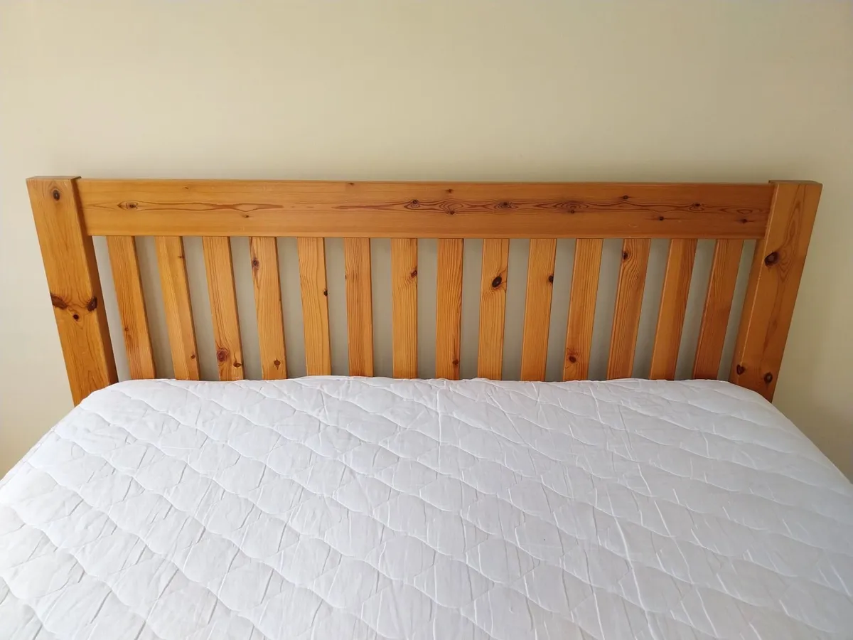 Solid Wood King Bed Frame (5ft) - Image 3