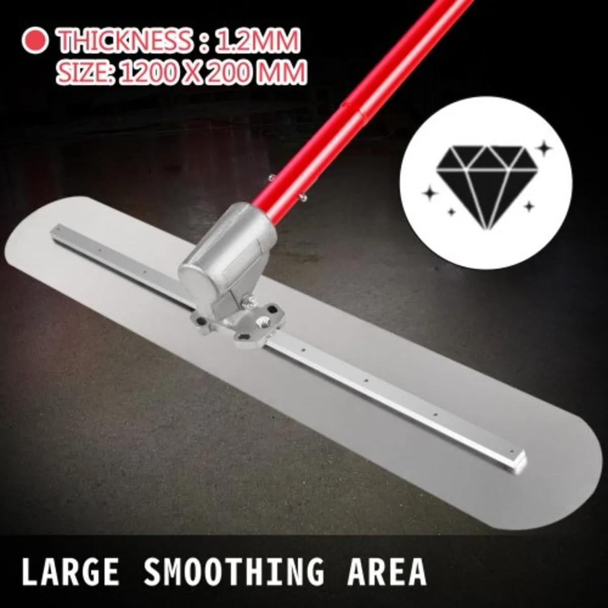 Bull Float Concrete Float 1200x200mm Concrete Tool - Image 4