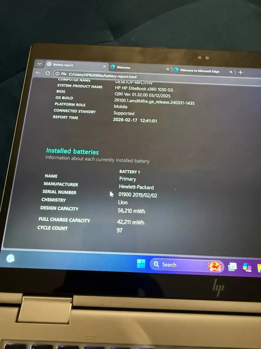 HP Elite X360 1030 G3 2in1 Laptop i7/16GB/512GBFHD - Image 2