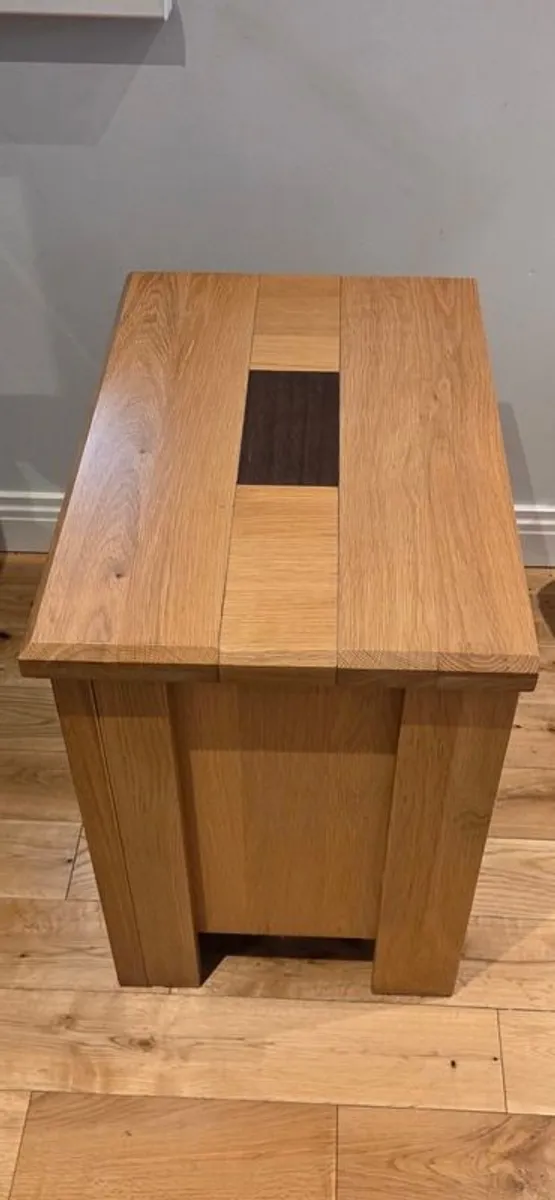 Laura Ashley Oak bedside cabinet - Image 1