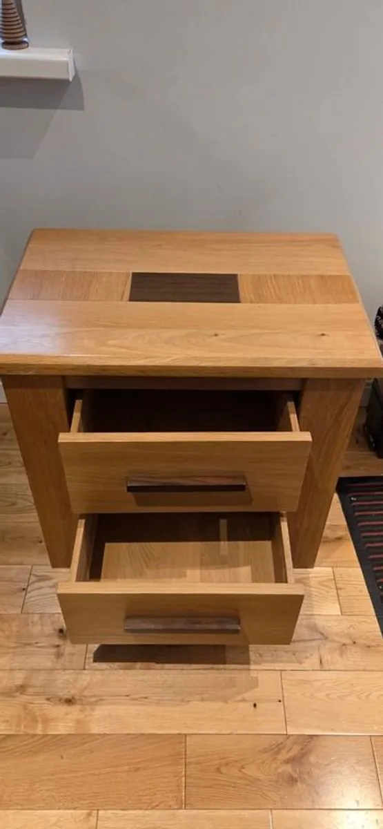 Laura Ashley Oak bedside cabinet - Image 2