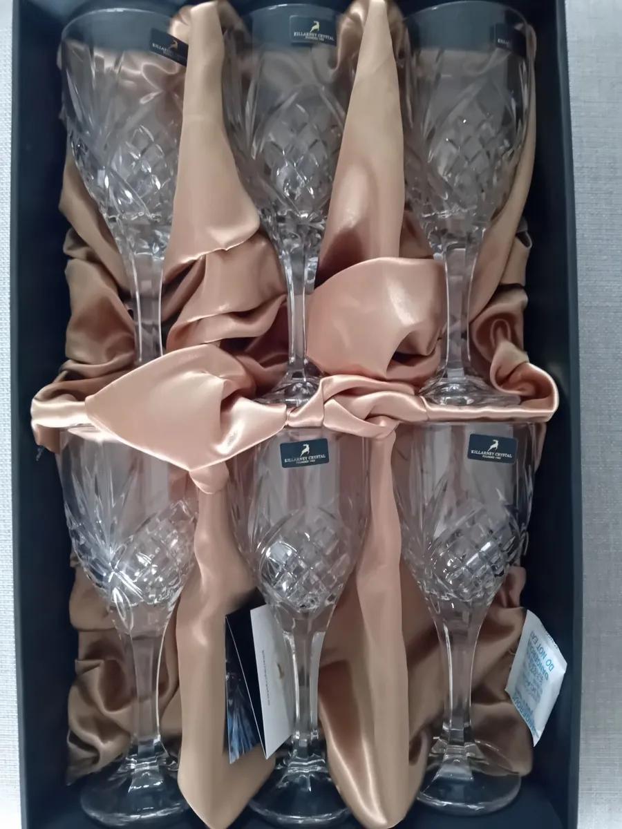 NEW Killarney Crystal Wine Glasses - Image 1